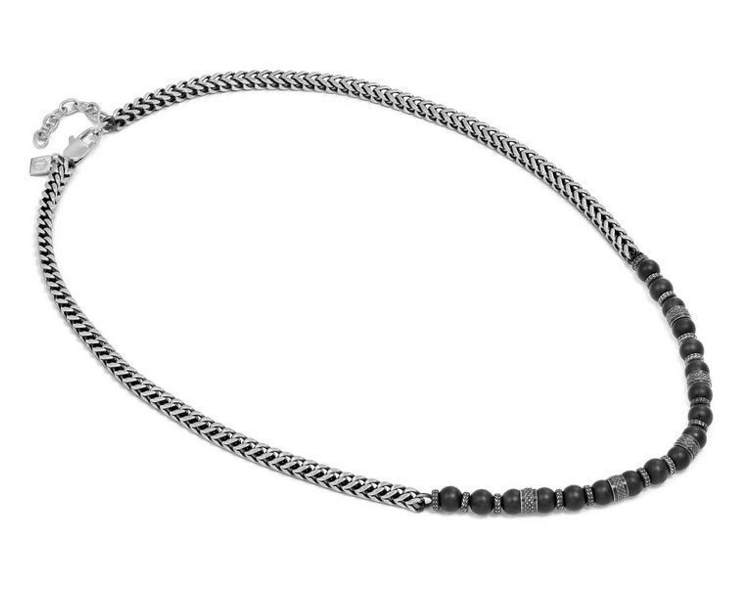 Męski naszyjnik Nomination Manvision 133026 051 - stal nierdzewna i matowy czarny agatv (5).jpg